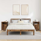 Armario de Noche 2 pcs Madera vieja 40 x 42 x 60 cm