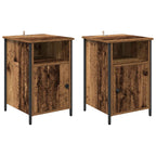 Armario de Noche 2 pcs Madera vieja 40 x 42 x 60 cm