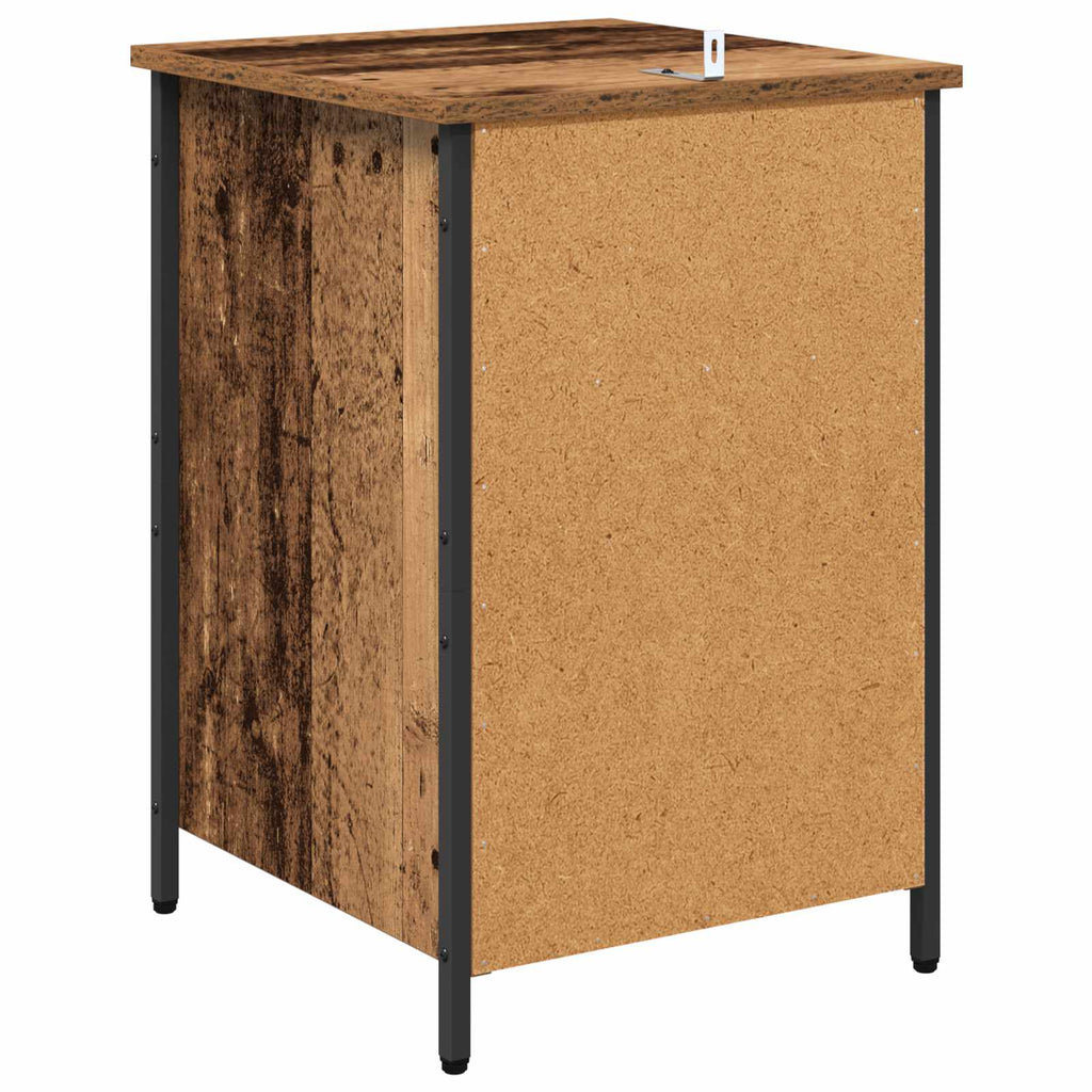 Armario de Noche 2 pcs Madera vieja 40 x 42 x 60 cm