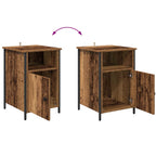 Armario de Noche 2 pcs Madera vieja 40 x 42 x 60 cm
