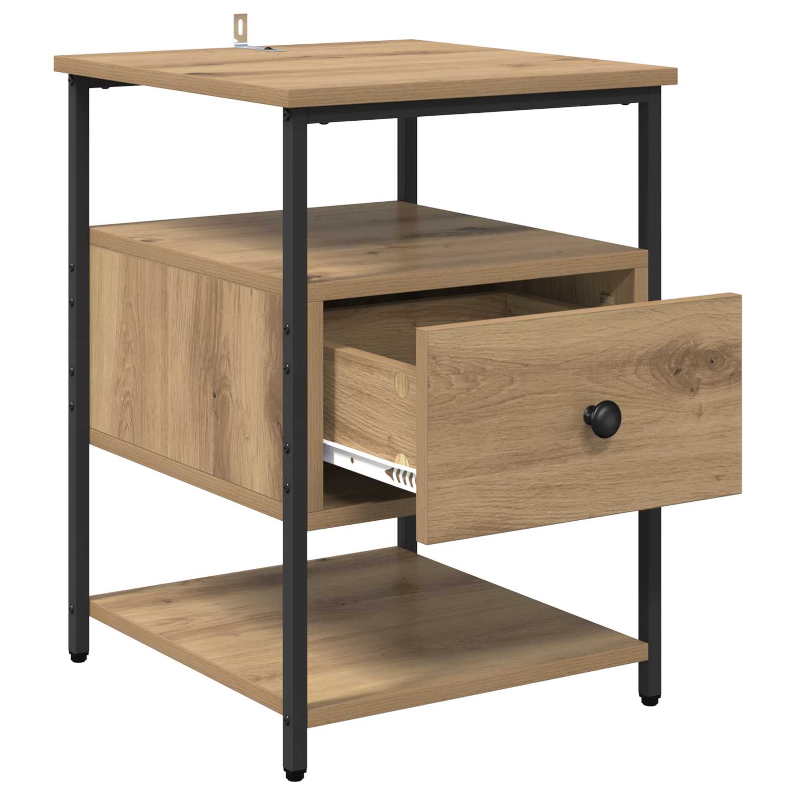 Armario de Noche 2 pcs Roble artesanal 40 x 42 x 56 cm