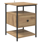 Armario de Noche 2 pcs Roble artesanal 40 x 42 x 56 cm