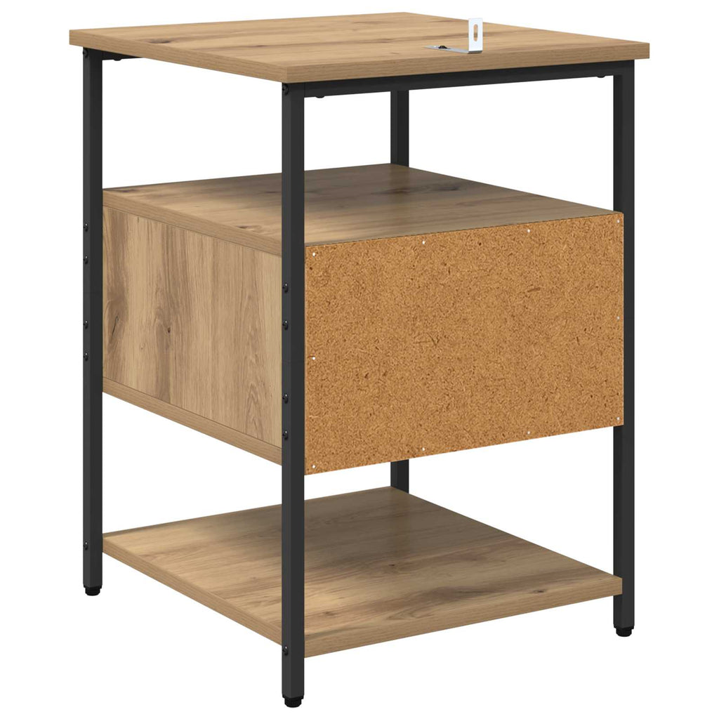 Armario de Noche 2 pcs Roble artesanal 40 x 42 x 56 cm
