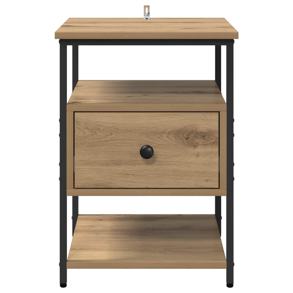 Armario de Noche 2 pcs Roble artesanal 40 x 42 x 56 cm