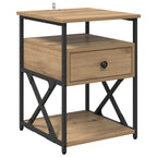 Armario de Noche 2 pcs Roble artesanal 40 x 42 x 55 cm
