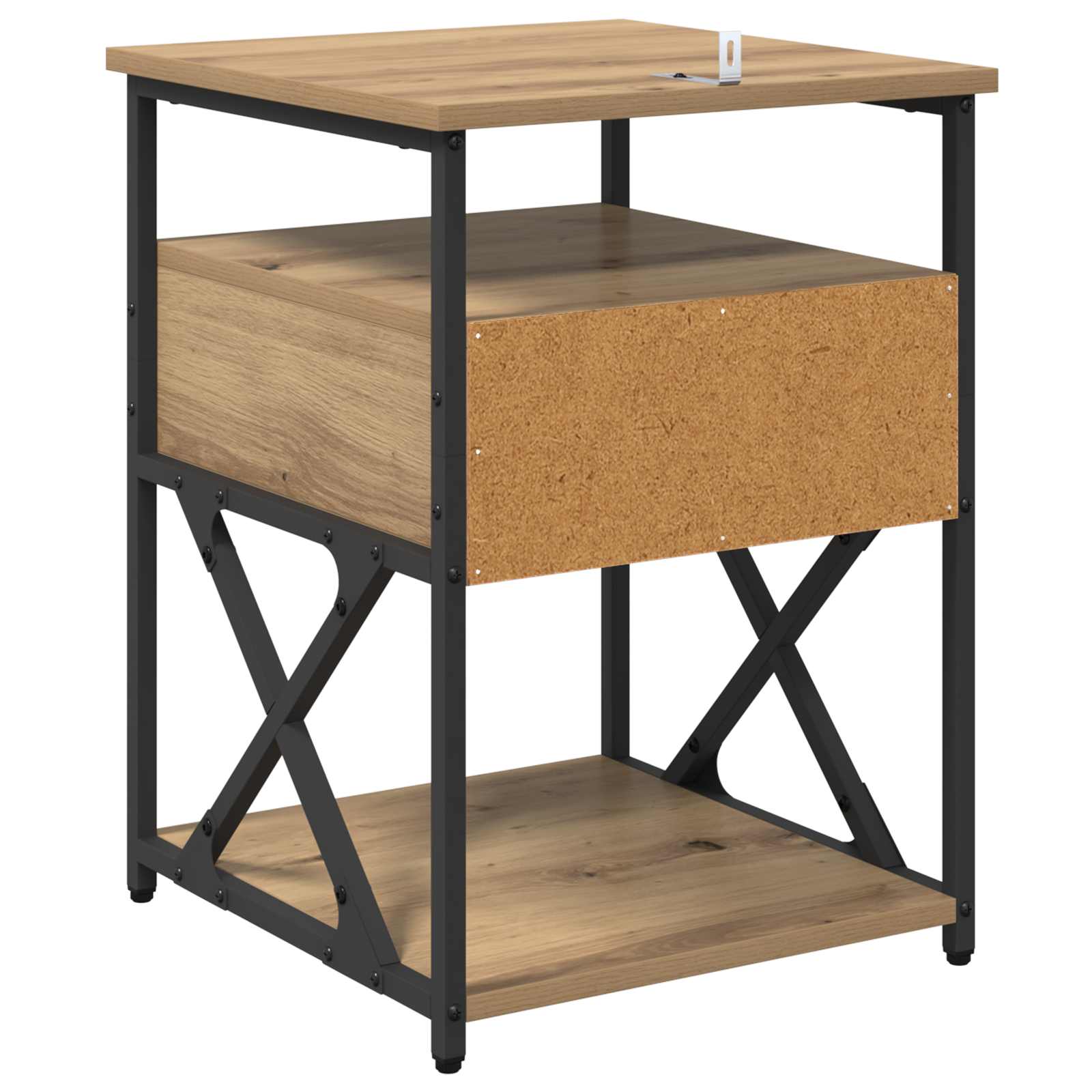 Armario de Noche 2 pcs Roble artesanal 40 x 42 x 55 cm
