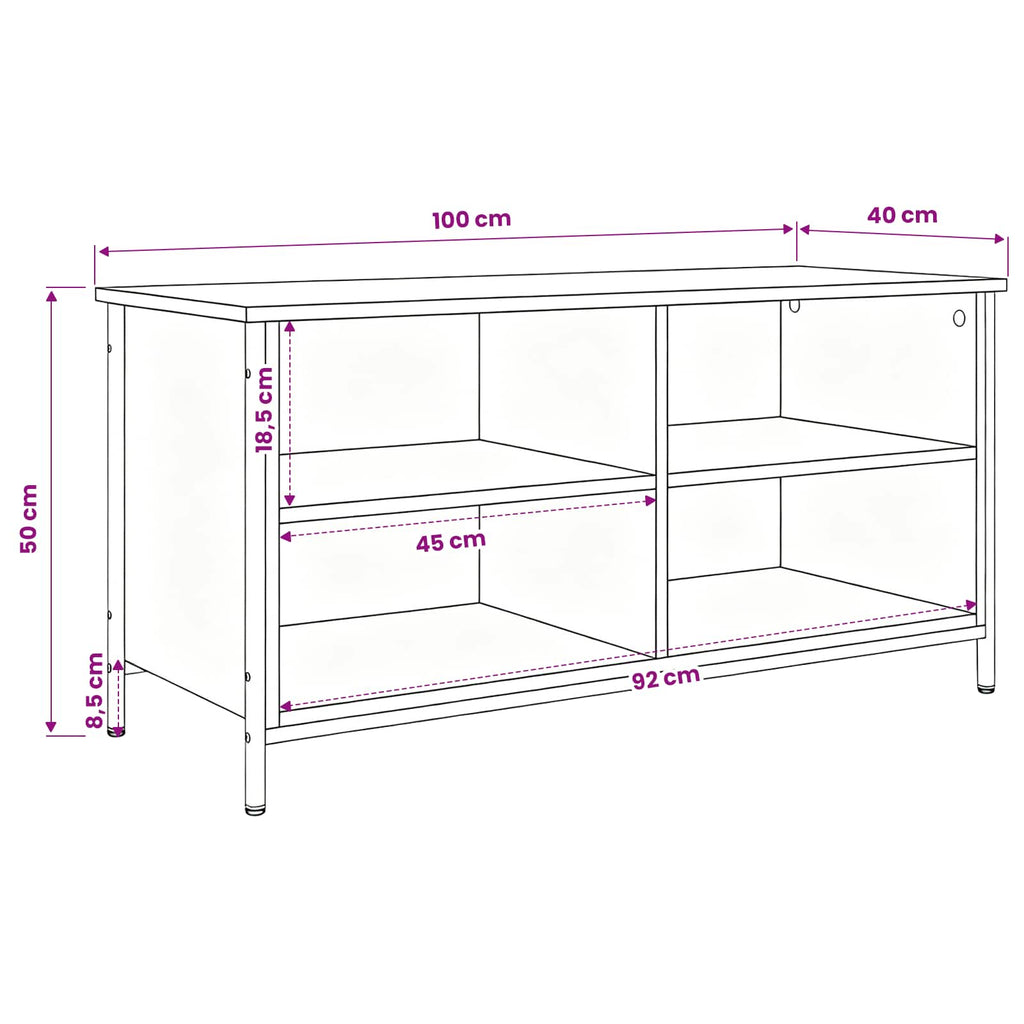 Gabinete de TV Madera Vieja 100 x 40 x 50 cm