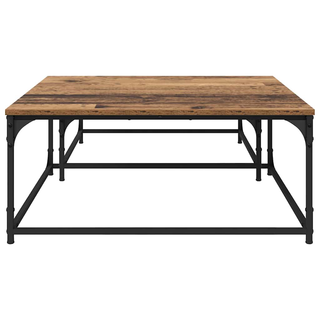 Mesa de Café 2 pcs Madera envejecida Madera de ingeniería