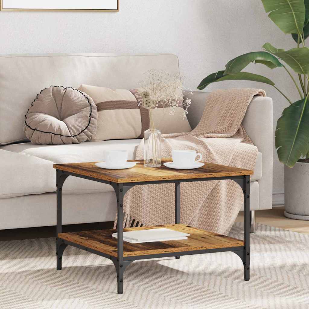 Old Wood Coffee Table 40 x 40 x 55 cm Plywood