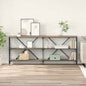 Mesa Consola con estante Roble artesanal 160 x 30 x 75 cm