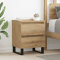 Armario de Noche 2 pcs Roble artesanal 40 x 35 x 50 cm