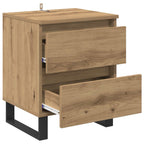 Armario de Noche 2 pcs Roble artesanal 40 x 35 x 50 cm