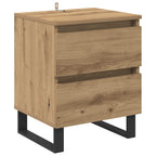Armario de Noche 2 pcs Roble artesanal 40 x 35 x 50 cm