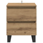 Armario de Noche 2 pcs Roble artesanal 40 x 35 x 50 cm