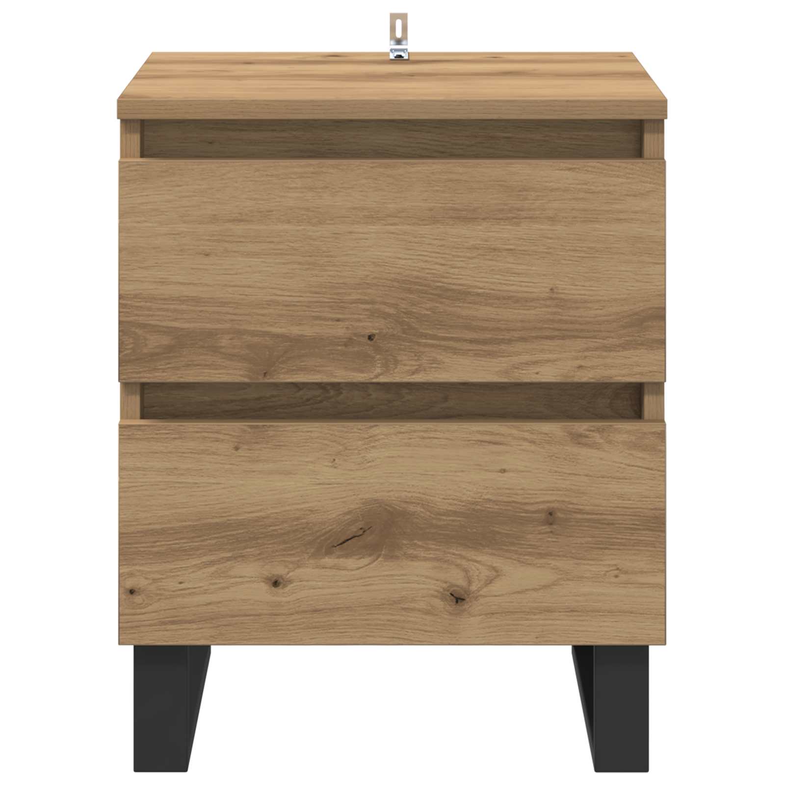 Armario de Noche 2 pcs Roble artesanal 40 x 35 x 50 cm
