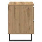 Armario de Noche 2 pcs Roble artesanal 40 x 35 x 50 cm
