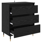 Vitrina Roble Negro 60 x 35 x 70 cm Madera contrachapada