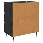 Vitrina Roble Negro 60 x 35 x 70 cm Madera contrachapada