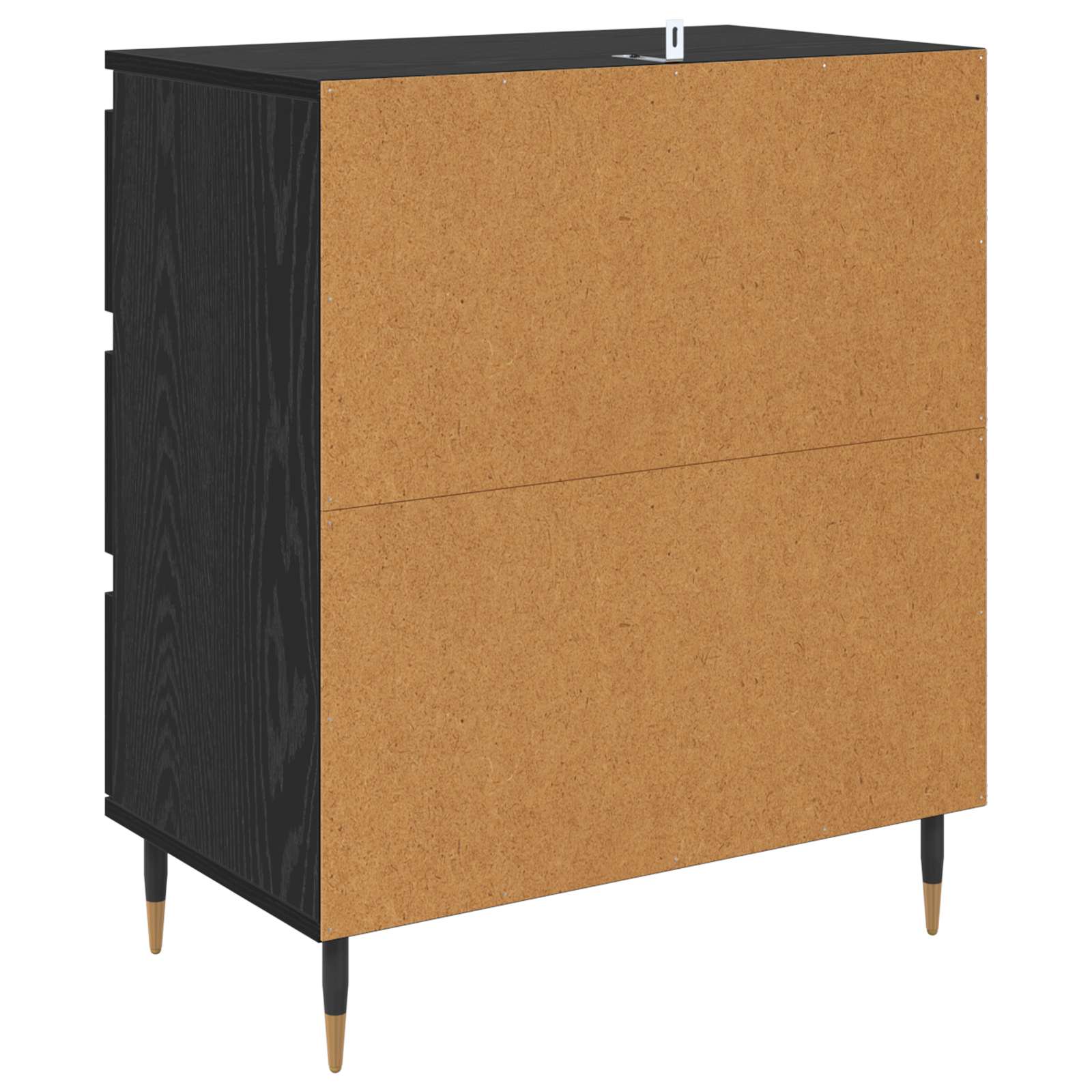 Vitrina Roble Negro 60 x 35 x 70 cm Madera contrachapada