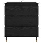 Vitrina Roble Negro 60 x 35 x 70 cm Madera contrachapada