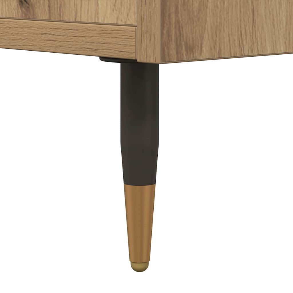 Armario de Noche 2 pcs Roble artesanal 40 x 35 x 47,5 cm