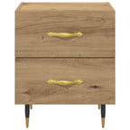 Armario de Noche 2 pcs Roble artesanal 40 x 35 x 47,5 cm