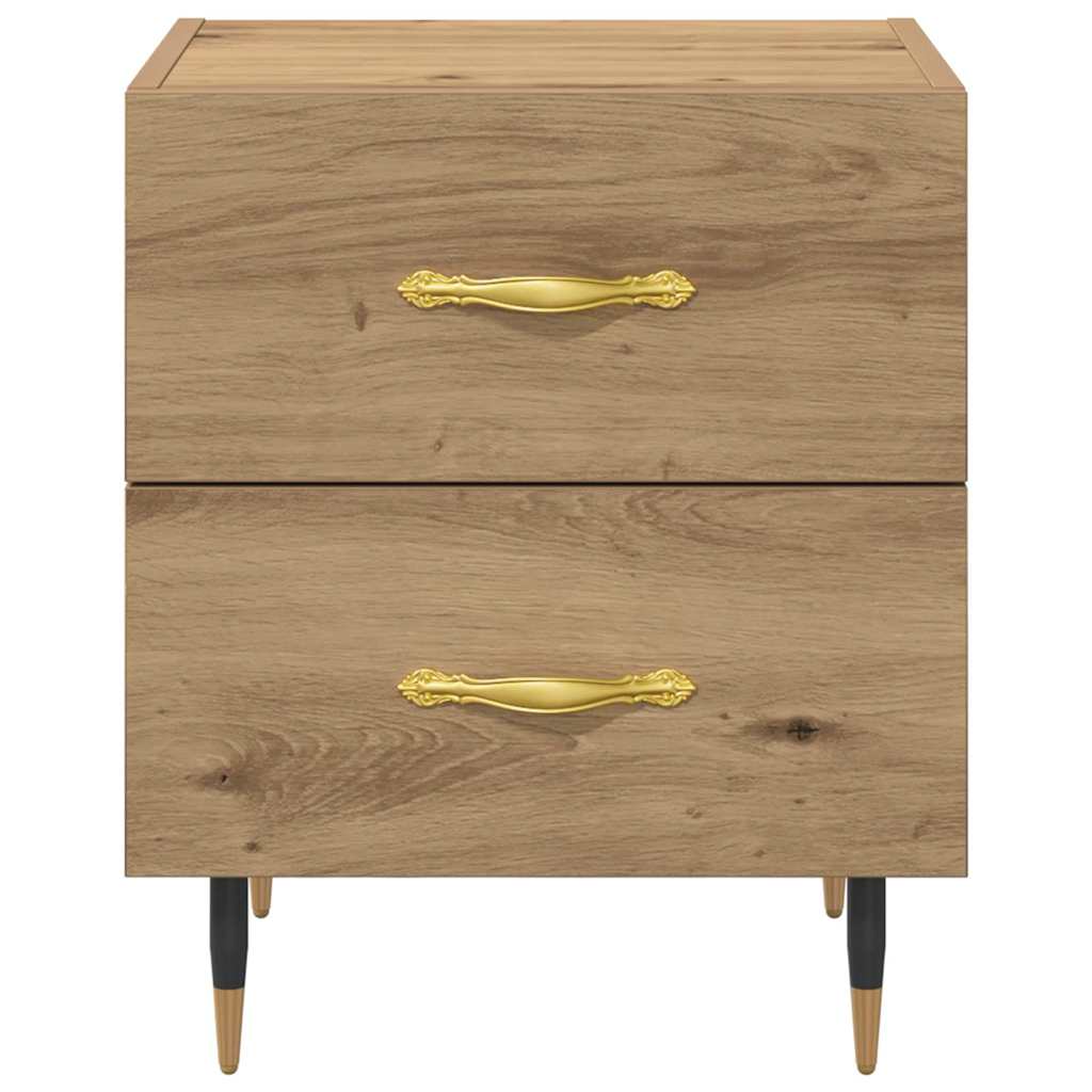 Armario de Noche 2 pcs Roble artesanal 40 x 35 x 47,5 cm
