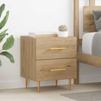 Armario de Noche 2 pcs Roble artesanal 40 x 35 x 47,5 cm