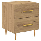Armario de Noche 2 pcs Roble artesanal 40 x 35 x 47,5 cm