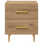 Armario de Noche 2 pcs Roble artesanal 40 x 35 x 47,5 cm