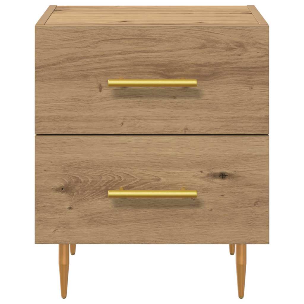 Armario de Noche 2 pcs Roble artesanal 40 x 35 x 47,5 cm