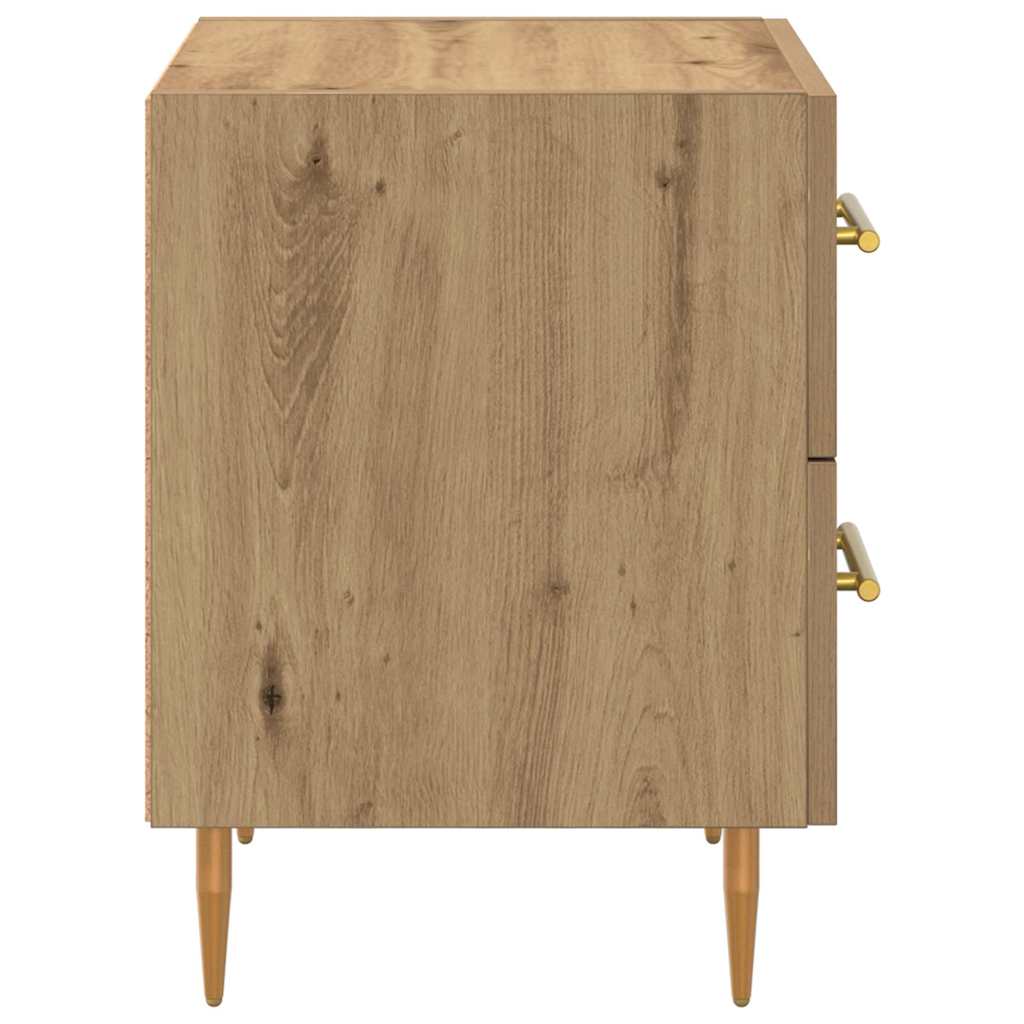 Armario de Noche 2 pcs Roble artesanal 40 x 35 x 47,5 cm