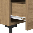 Armario de Noche 2 pcs Roble artesanal 40 x 35 x 47,5 cm