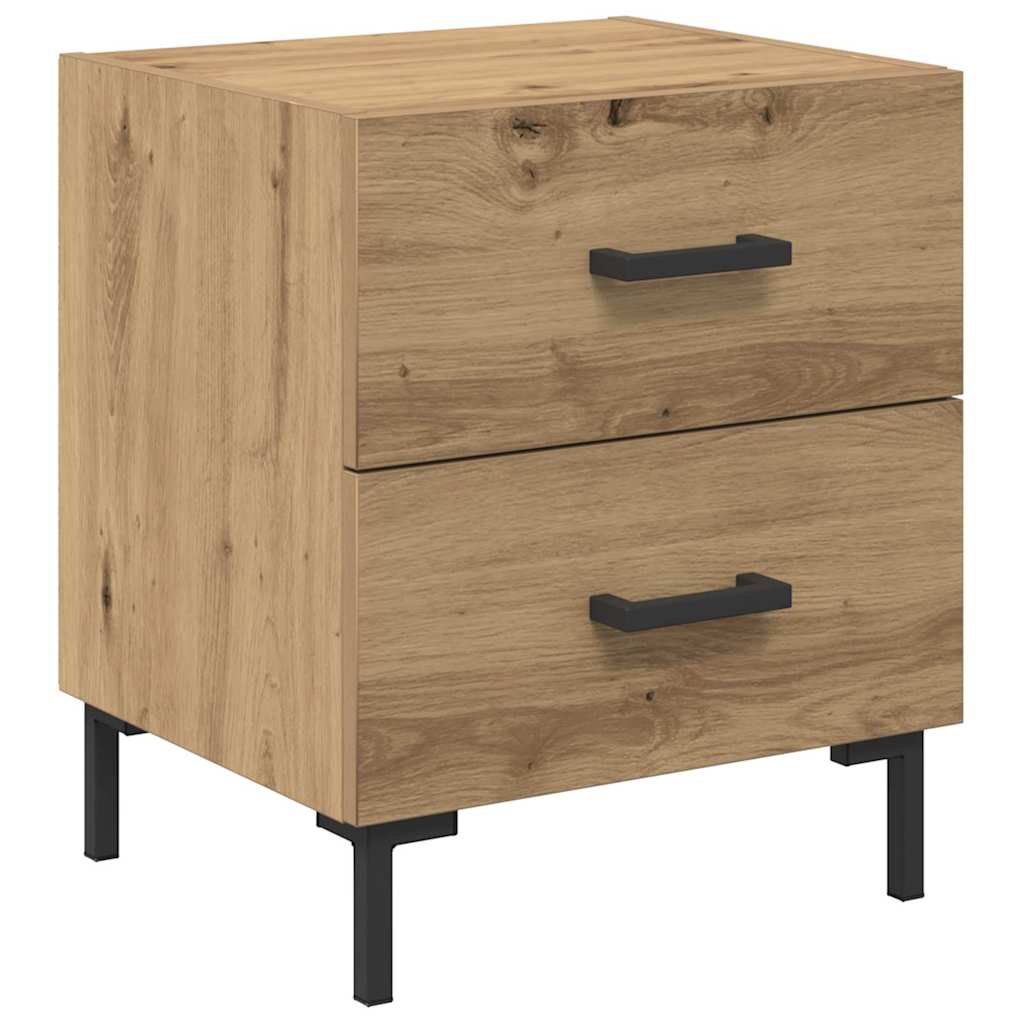 Armario de Noche 2 pcs Roble artesanal 40 x 35 x 47,5 cm