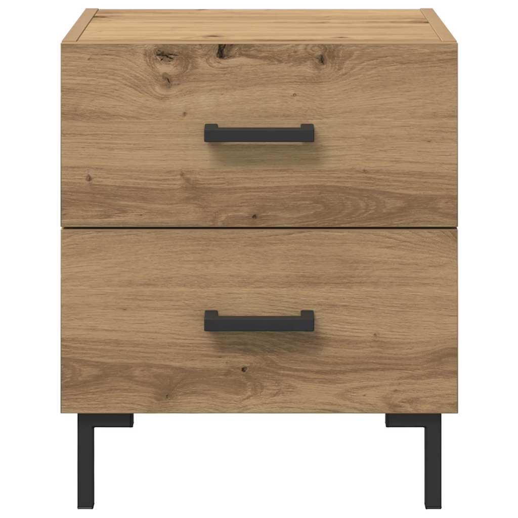 Armario de Noche 2 pcs Roble artesanal 40 x 35 x 47,5 cm
