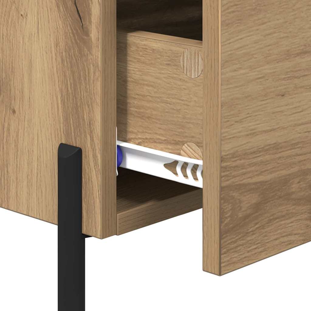 Armario de Noche 2 pcs Roble artesanal 40 x 35 x 47,5 cm