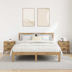 Armario de Noche 2 pcs Roble artesanal 40 x 35 x 47,5 cm