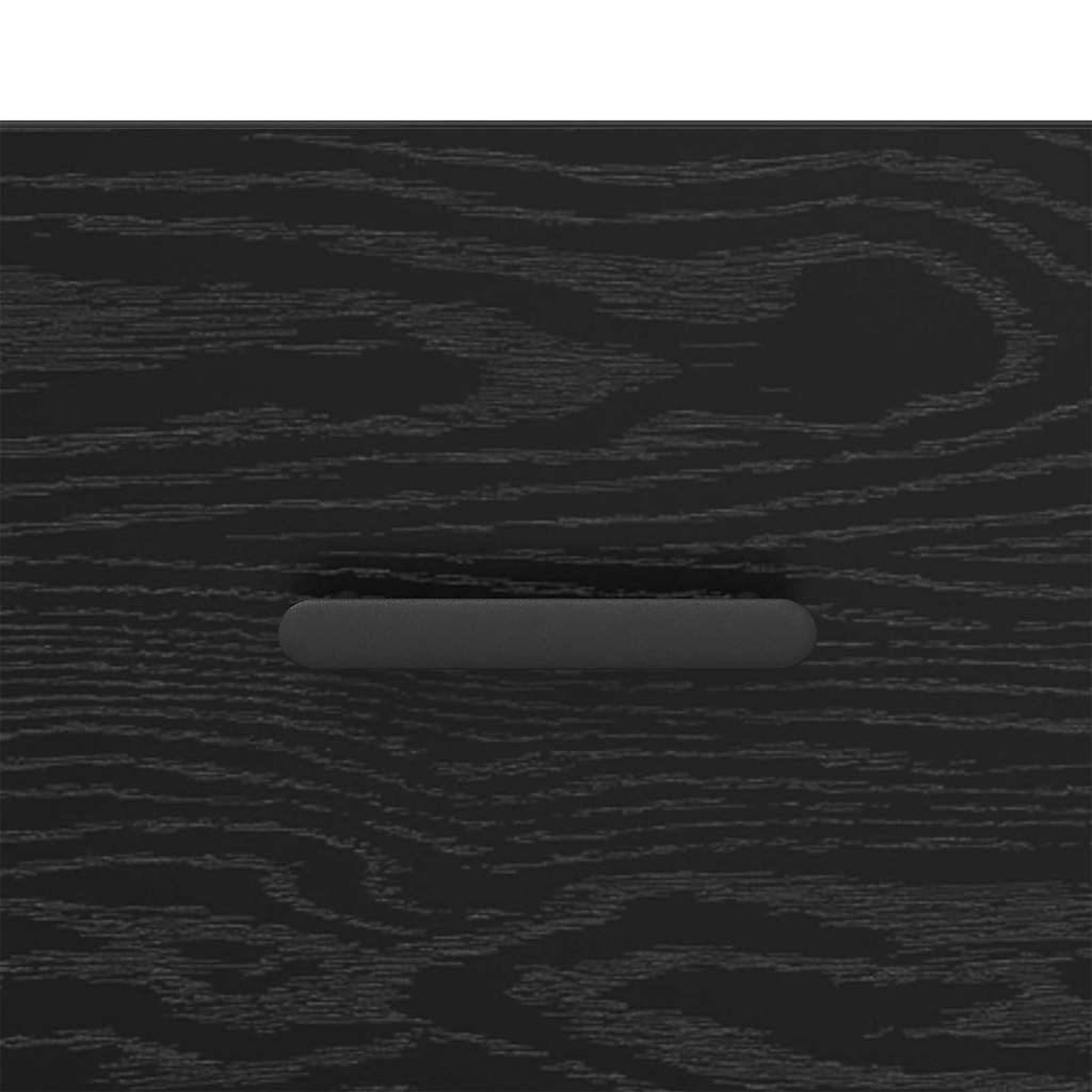 Armario de Noche con cajón 2 pcs Roble Negro 40 x 35 x 47,5 cm