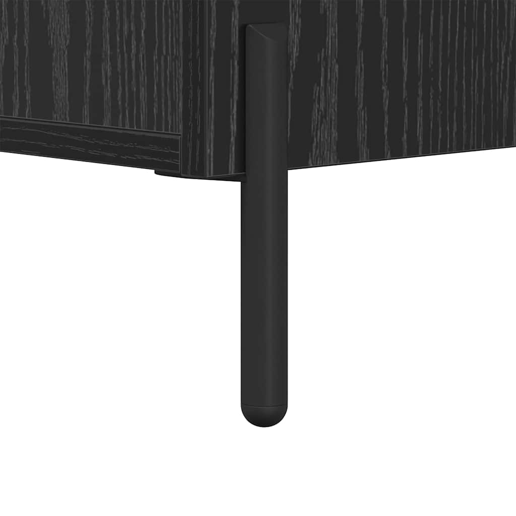 Armario de Noche con cajón 2 pcs Roble Negro 40 x 35 x 47,5 cm