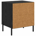 Armario de Noche con cajón 2 pcs Roble Negro 40 x 35 x 47,5 cm