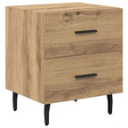 Armario de Noche 2 pcs Roble artesanal 40 x 35 x 47,5 cm