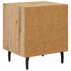 Armario de Noche 2 pcs Roble artesanal 40 x 35 x 47,5 cm