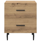 Armario de Noche 2 pcs Roble artesanal 40 x 35 x 47,5 cm