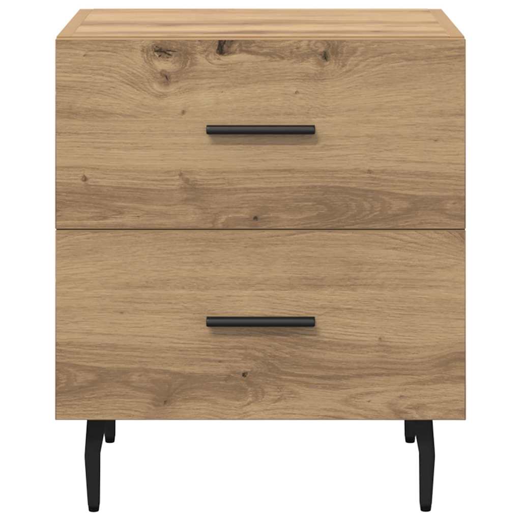 Armario de Noche 2 pcs Roble artesanal 40 x 35 x 47,5 cm