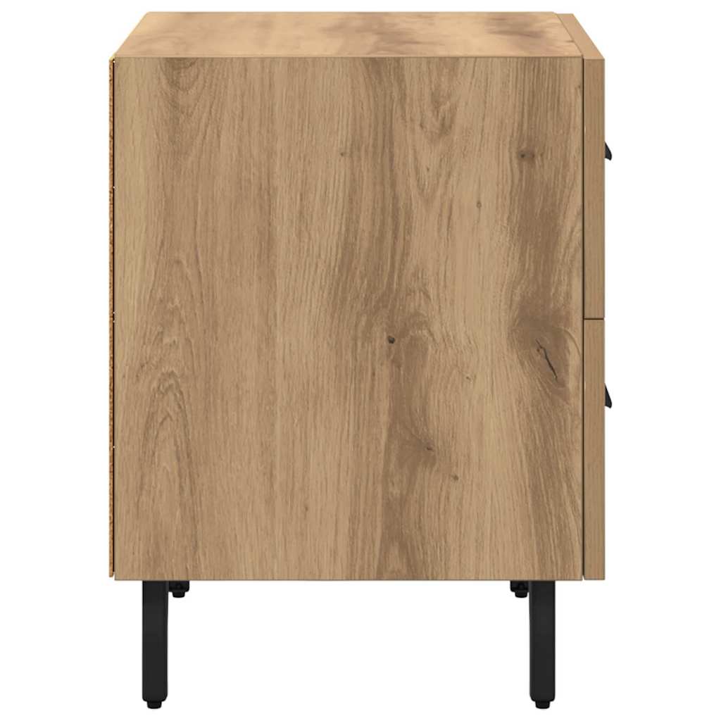 Armario de Noche 2 pcs Roble artesanal 40 x 35 x 47,5 cm