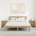 Armario de Noche 2 pcs Roble artesanal 40 x 35 x 47,5 cm