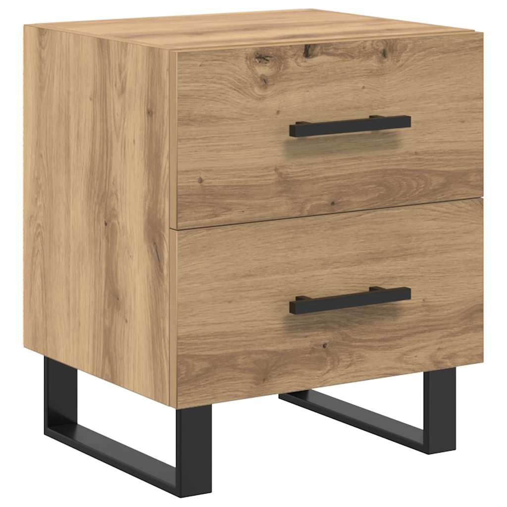 Armario de Noche 2 pcs Roble artesanal 40 x 35 x 47,5 cm