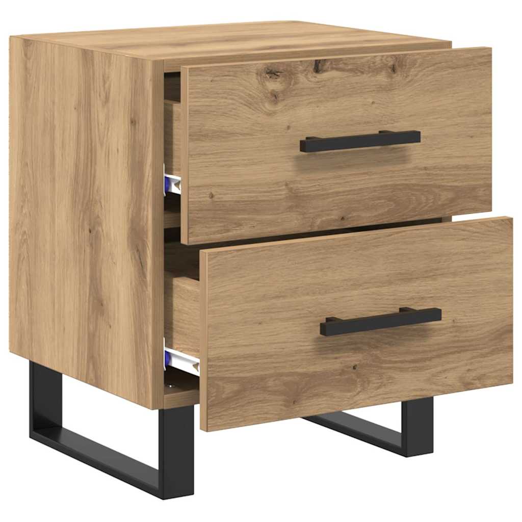 Armario de Noche 2 pcs Roble artesanal 40 x 35 x 47,5 cm