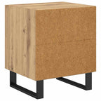 Armario de Noche 2 pcs Roble artesanal 40 x 35 x 47,5 cm
