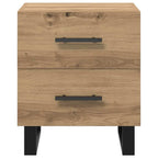 Armario de Noche 2 pcs Roble artesanal 40 x 35 x 47,5 cm
